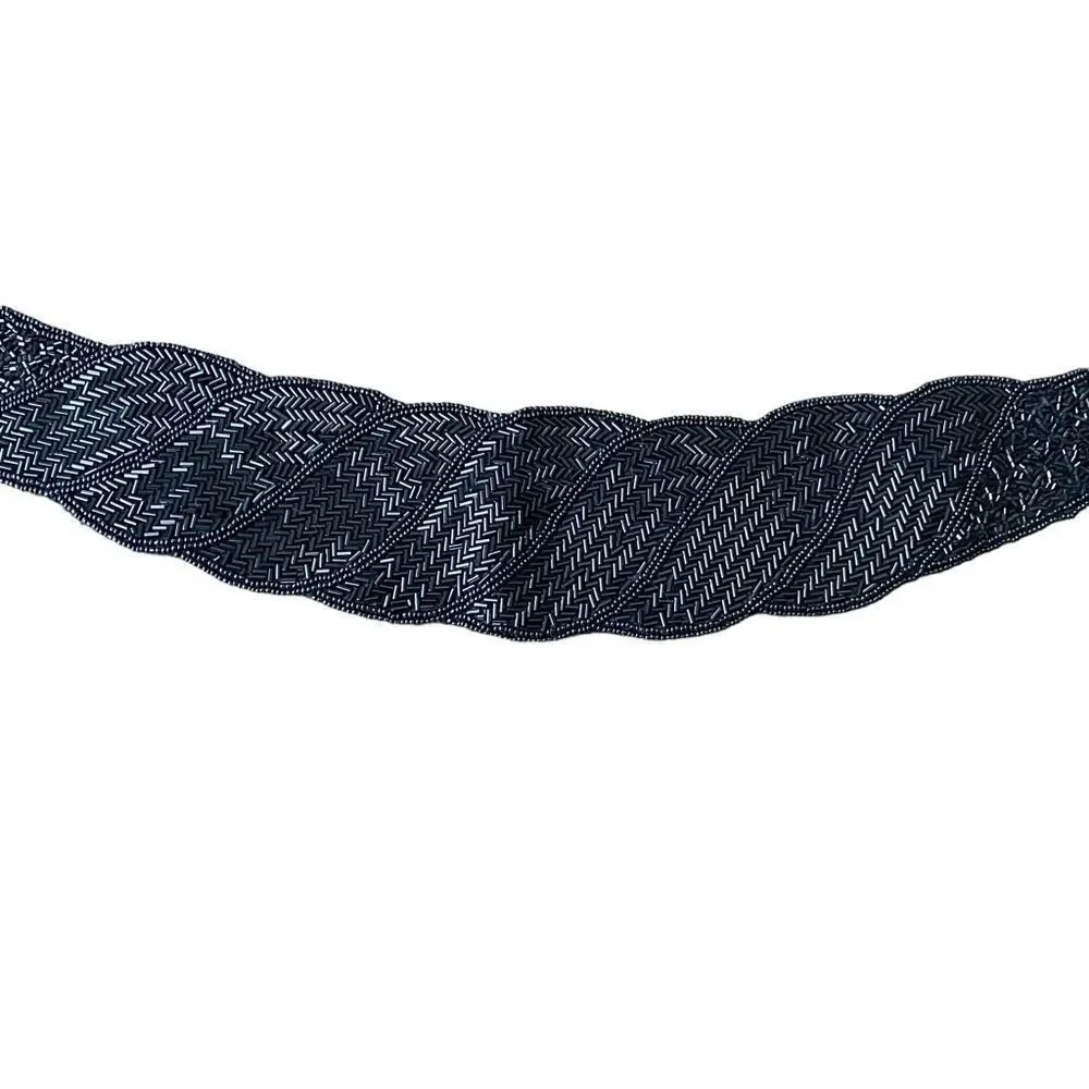 Carla Marchi Beaded Cumberbund Belt